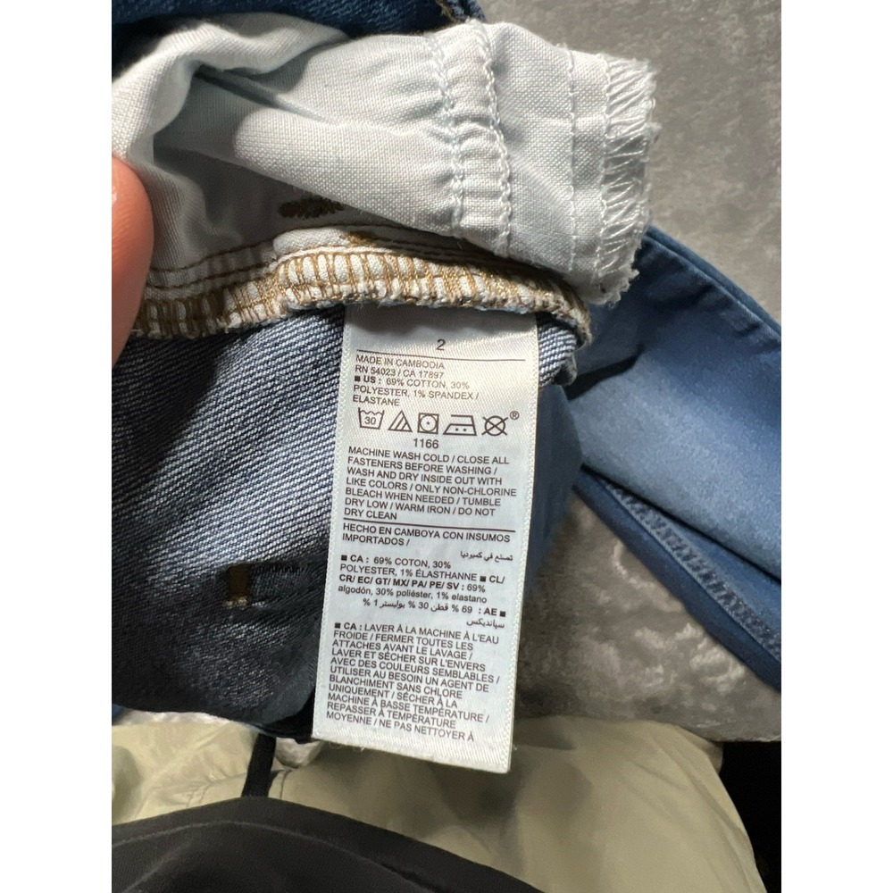 Old Navy Jeans Women Size 2 Wide Leg Mid-Rise Wow Baggy Cotton Denim Pockets - Picture 4 of 6